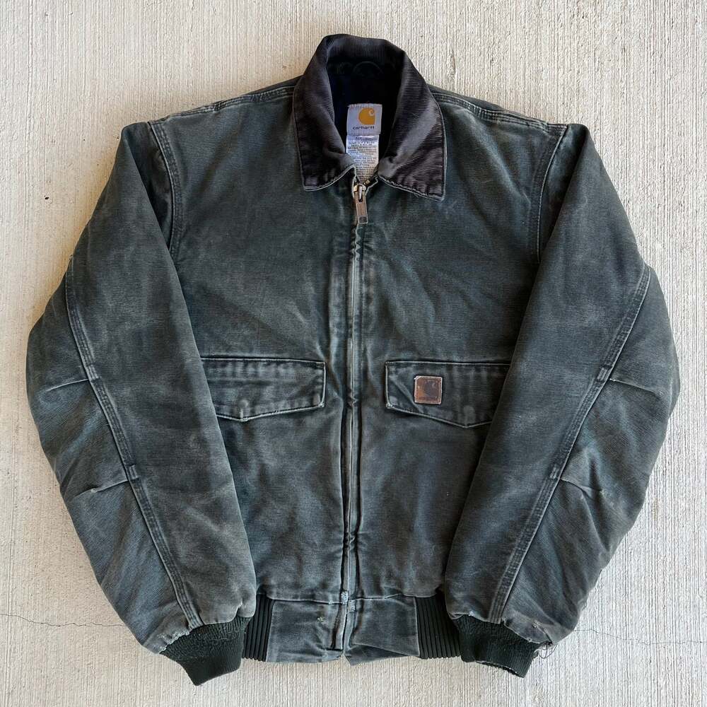 Carhartt J165 MOS green bomber work wear jacket
